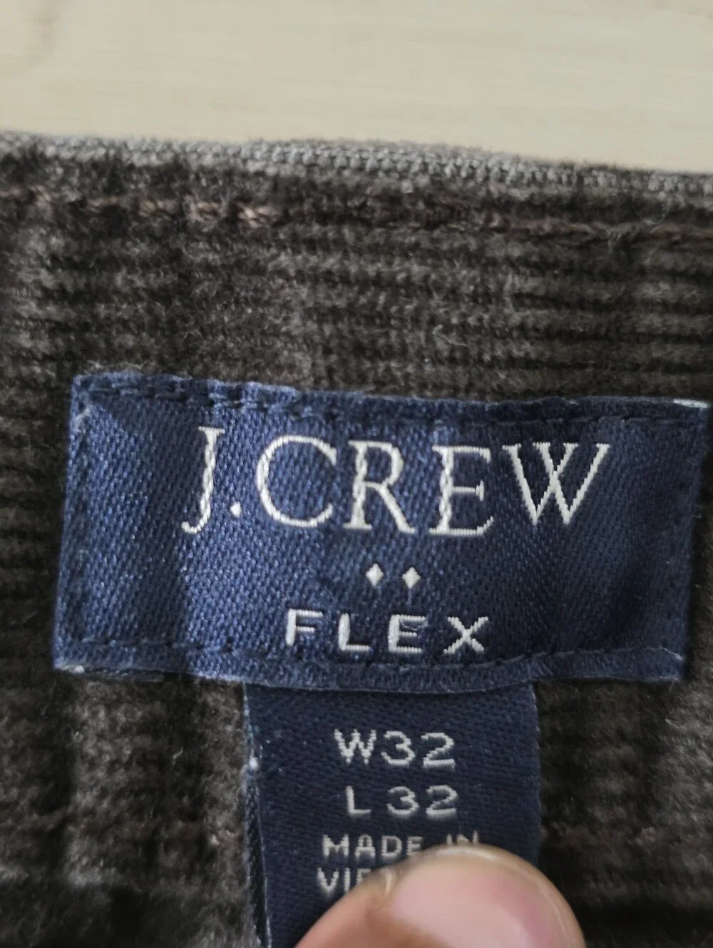 J.Crew Flex Straight Corduroy Pants Men's W32 L32 Brown 5 Pocket Casual